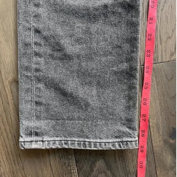 Goldsign High Rise Button Fly Jeans Size 26 Charcoal Straight Leg Anthropologie - Picture 11 of 11